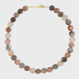 Oracle Multicolor Sunstone Crystal Sphere Necklace