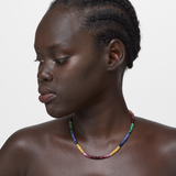 Arizona Jumbo Dark Rainbow Sapphire Necklace