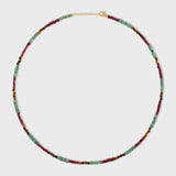 Arizona Ruby Emerald Tigers Eye Necklace