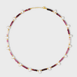 Arizona Ombre Ruby Pearl Necklace