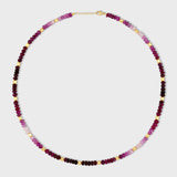 Arizona Jumbo Ruby Gold Bead Necklace