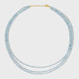 Arizona Aquamarine Triple Layer Necklace