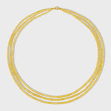 Arizona Yellow Sapphire Triple Layer Necklace
