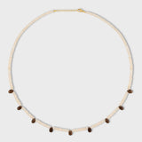 Arizona Opal Smoky Quartz Gem Drop Necklace