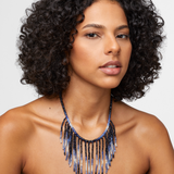 Arizona Blue Sapphire Fringe Necklace