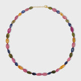 Arizona Large Dark Rainbow Sapphire Faceted Candy Necklace