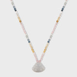 Happy Buddha Morganite Jade Buddha Necklace