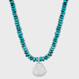 Happy Buddha Purple Jade Diamond Turquoise Necklace
