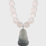 Jade Diamond Moon Goddess Moonstone Necklace