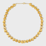 Hematite Golden Heart Necklace