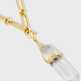 Crystalline Crystal Quartz Detachable Talisman Necklace