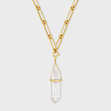 Crystalline Crystal Quartz Detachable Talisman Necklace