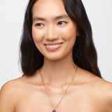 Gemstone Amethyst Raindrop Necklace