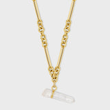 Crystalline Eclipse Crystal Quartz Charm Necklace