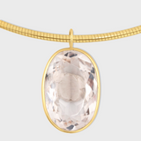 Gemstone Jumbo Crystal Quartz Collar