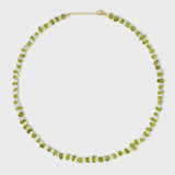 Gaia Peridot & Herkimer Diamond Necklace