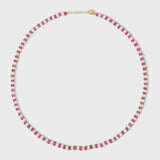 Ocean Connection Pearl and Pink Sapphire Necklace
