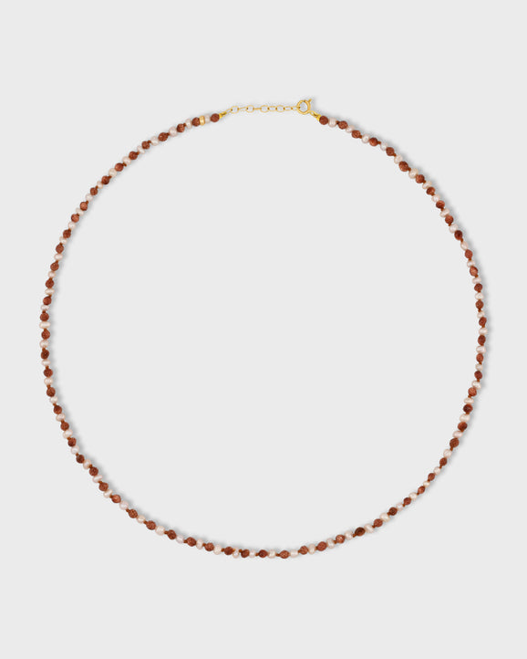 Ocean Connection Pearl & Sunstone Necklace