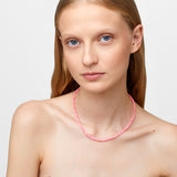 Soleil Pink Opal Smooth Necklace