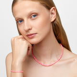 Soleil Pink Opal Smooth Necklace