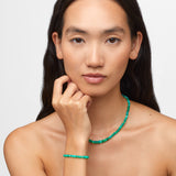 Soleil Green Faceted Opal Necklace