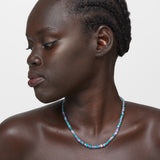 Soleil Green Fuchsia Faceted Opal Connection Necklace