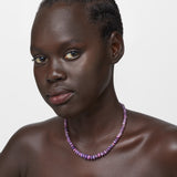 Soleil Purple Faceted Opal Necklace