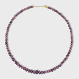 Soleil Purple Faceted Opal Necklace