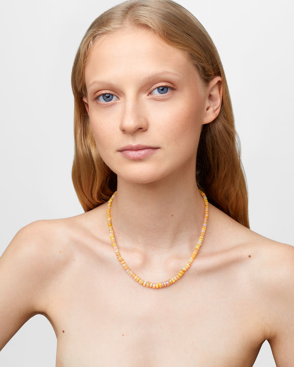 Soleil Graduated Caramel Opal Necklace