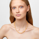 Soleil Smooth Caramel Opal Necklace
