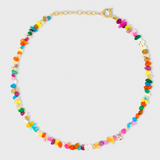 Soleil Rainbow Pebble Opal Necklace