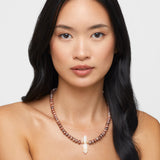 Oracle Mystic Peach Moonstone Crystal Charm Necklace