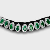 Chakra Skinny Emerald Diamond Collar
