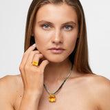 Gemstone Jumbo Citrine Emerald Cut Ring