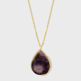 Dreamcatcher Chevron Amethyst Diamond Necklace