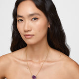 Dreamcatcher Third Eye Amethyst Diamond Necklace