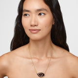 Dreamcatcher Lucky Eyes Amethyst Diamond Necklace