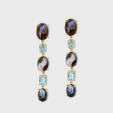 Treasure Opal & Aquamarine Drop Earrings