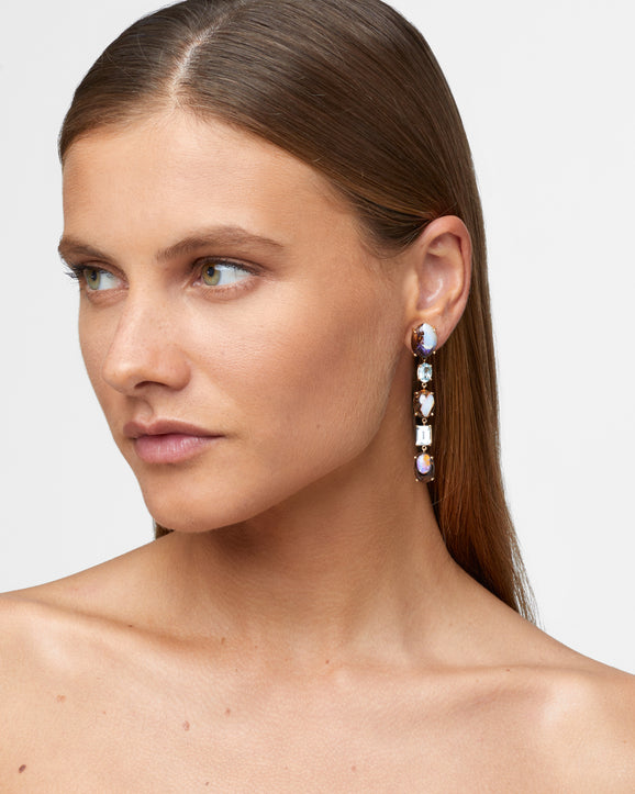 Treasure Opal & Aquamarine Drop Earrings