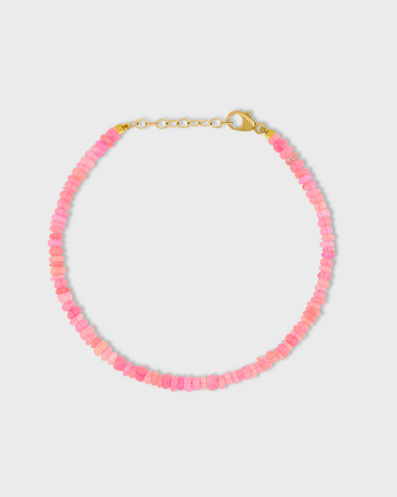 Men's Soleil Mini Pink Opal Bracelet
