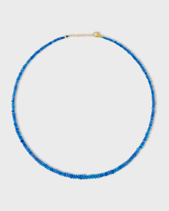 Soleil Mini Blue Opal Necklace