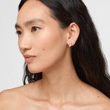 Crystalline Crystal Quartz Diamond Studs