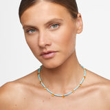 Arizona Turquoise Citrine Jewel Drop Necklace