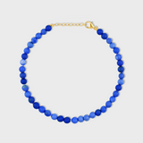 Men's Birthstone September Lapis Sphere Bracelet