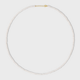 Men's Birthstone April Crystal Quartz Sphere Necklace