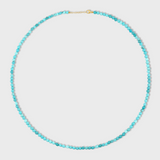 Men's Birthstone December Turquoise Sphere Necklace
