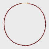 Men's Birthstone January Garnet Sphere Necklace