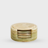 Green Onyx Coaster Set