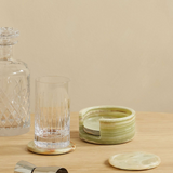 Green Onyx Coaster Set
