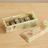 Green Onyx Domino Set